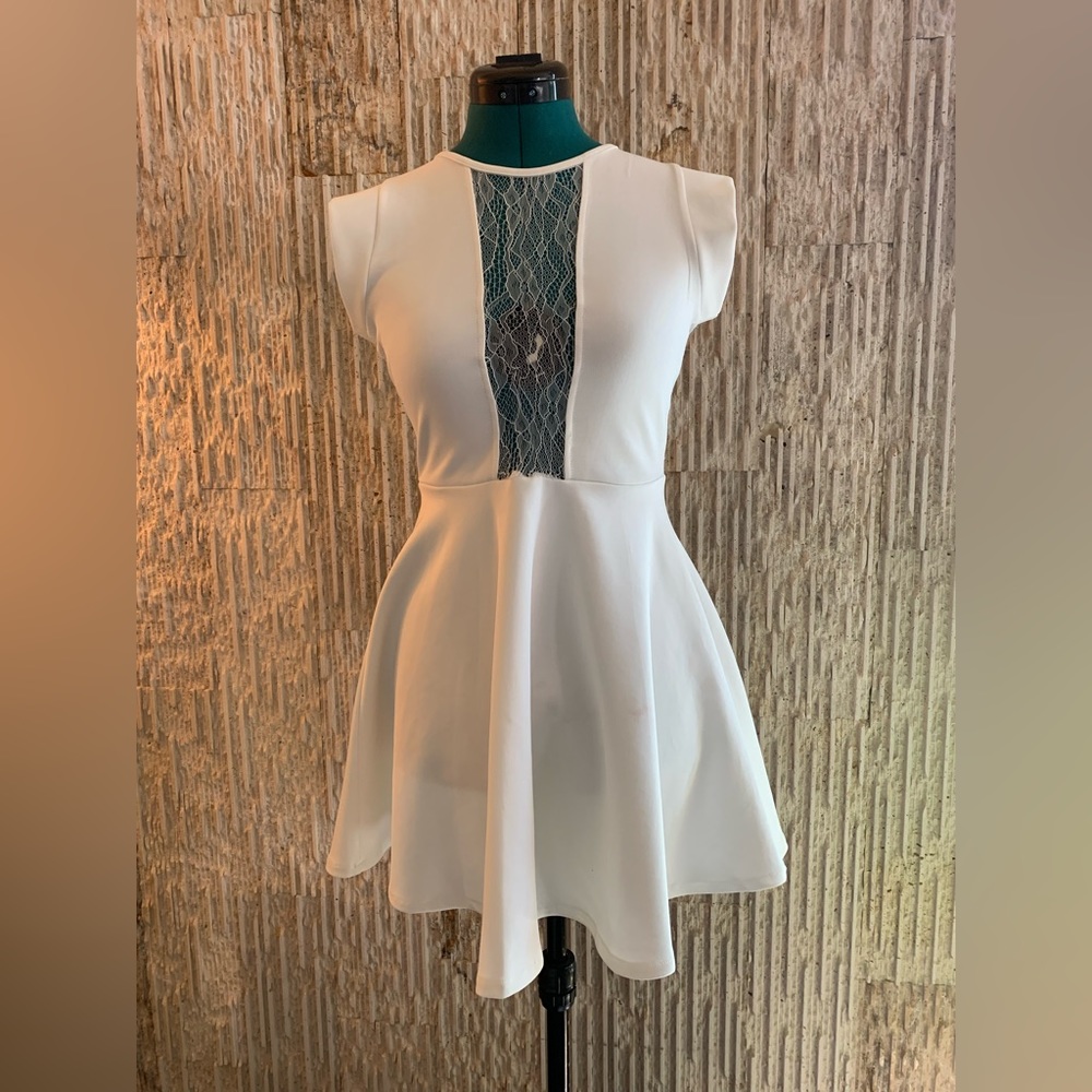 Alythea White Skater Dress
